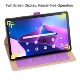 Lenovo Tab M10 Plus Gen 3 (3e generatie) Luxe Bookcase hoes - Paars