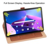Lenovo Tab M10 Plus Gen 3 (3e generatie) Luxe Bookcase hoes - Bruin
