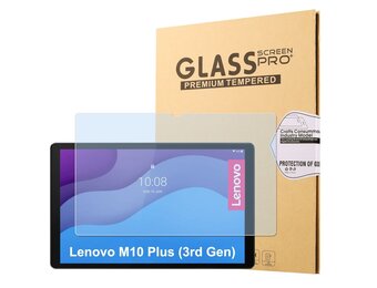Lunso - Lenovo Tab M10 Plus Gen 3 Beschermglas (3e generatie) - Full cover Screenprotector