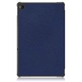 Lenovo Tab M10 Plus Gen 3 (3e generatie) Tri-Fold Bookcase hoes - Donkerblauw