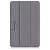 Lenovo Tab M10 Plus Gen 3 (3e generatie) Tri-Fold Bookcase hoes - Grijs