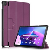 Lenovo Tab M10 Plus Gen 3 (3e generatie) Tri-Fold Bookcase hoes - Paars