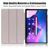 Lenovo Tab M10 Plus Gen 3 (3e generatie) Tri-Fold Bookcase hoes - Paars