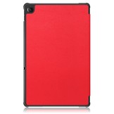 Lenovo Tab M10 Plus Gen 3 (3e generatie) Tri-Fold Bookcase hoes - Rood