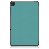 Lenovo Tab M10 Plus Gen 3 (3e generatie) Tri-Fold Bookcase hoes - Groen
