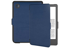 Lunso - Kobo Clara 2E hoes (6 inch) - sleep cover - Blauw