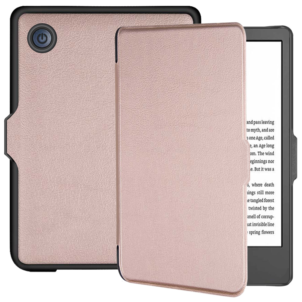 Kobo Clara 2E hoes (6 inch) Sleep cover - Rose Goud