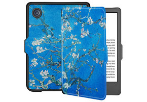 Lunso - Kobo Clara 2E hoes (6 inch) - sleep cover - Van Gogh Amandelbloesem