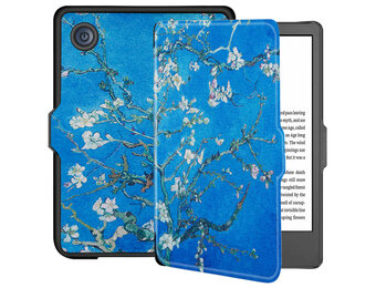 Lunso - Kobo Clara 2E hoes (6 inch) - sleep cover - Van Gogh Amandelbloesem