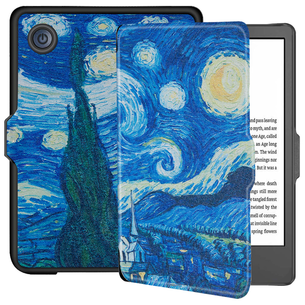 Kobo Clara 2E hoes (6 inch) Sleep cover - Van Gogh Sterrennacht