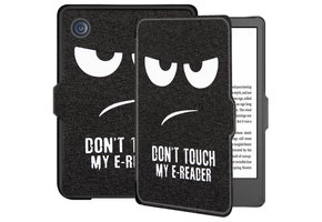 Lunso - Kobo Clara 2E hoes (6 inch) - sleep cover - Don't Touch