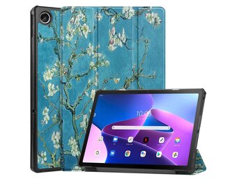 Lunso - Lenovo Tab M10 Plus Gen 3 (3e generatie) - Tri-Fold Bookcase hoes - Van Gogh Amandelbloesem
