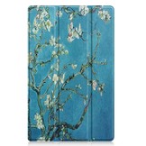 Lenovo Tab M10 Plus Gen 3 (3e generatie) Tri-Fold Bookcase hoes - Van Gogh Amandelbloesem