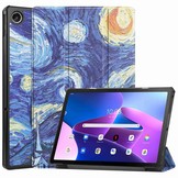 Lenovo Tab M10 Plus Gen 3 (3e generatie) Tri-Fold Bookcase hoes - Van Gogh Sterrennacht