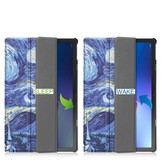 Lenovo Tab M10 Plus Gen 3 (3e generatie) Tri-Fold Bookcase hoes - Van Gogh Sterrennacht
