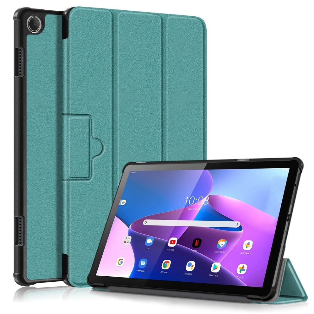 Lenovo Tab M10 Gen 3 (3e generatie) Tri-Fold Bookcase hoes - Groen