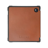 Kobo Libra 2 hoes (7 inch) Lederen sleep cover - Cognac