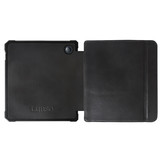 Kobo Libra 2 hoes (7 inch) Lederen sleep cover - Zwart