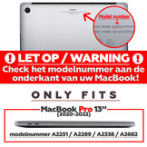 MacBook Pro 13 inch (2020-2022) cover beschermhoes Marble Nova