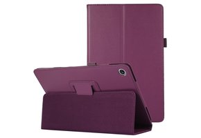 Lunso - Lenovo Tab M10 Plus Gen 3 (3e generatie) - Stand flip Bookcase hoes - Paars