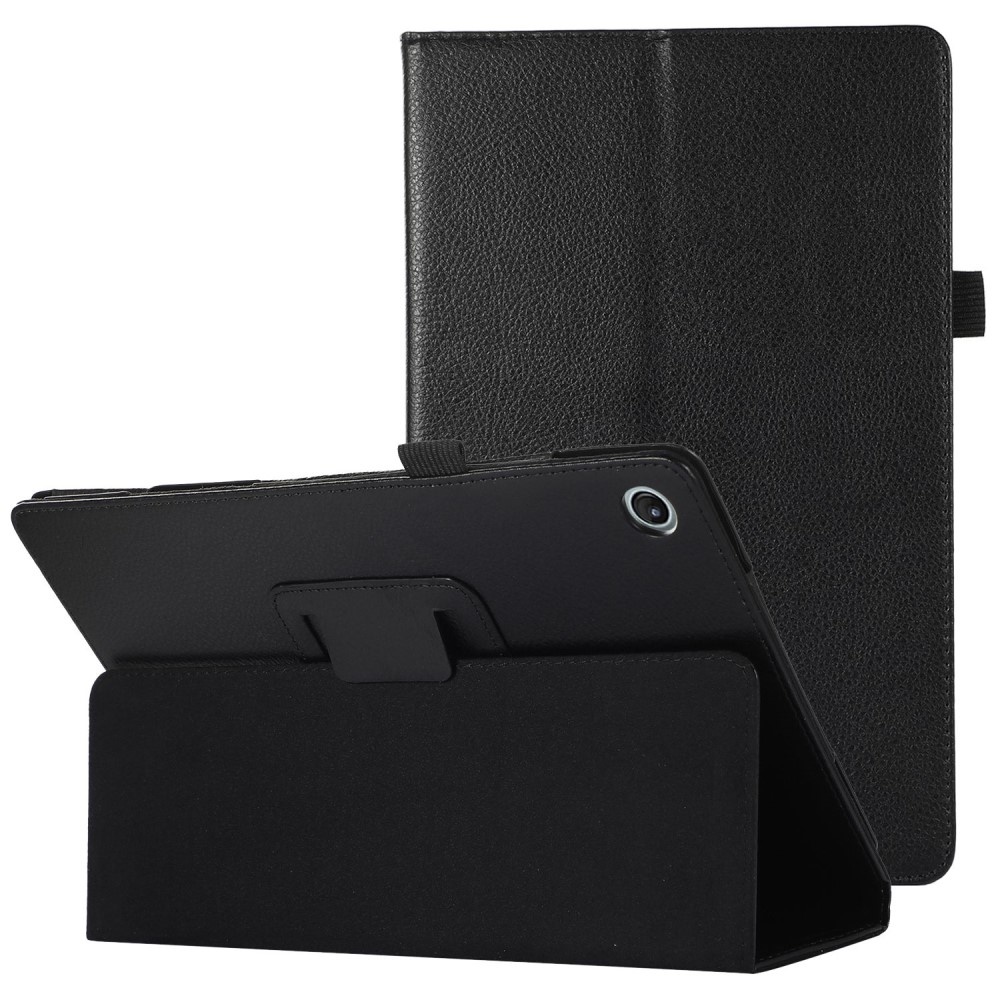 Lunso - Lenovo Tab M10 Plus Gen 3 (3e generatie) - Stand flip Bookcase hoes - Zwart
