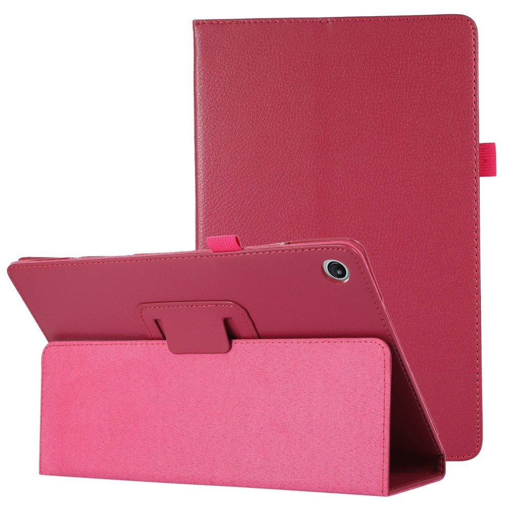 Lunso - Lenovo Tab M10 Plus Gen 3 (3e generatie) - Stand flip Bookcase hoes - Roze
