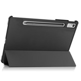 Lenovo Tab P11 Pro Gen 2 (2e generatie) Tri-Fold Bookcase hoes - Zwart