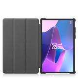 Lenovo Tab P11 Pro Gen 2 (2e generatie) Tri-Fold Bookcase hoes - Grijs