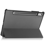 Lenovo Tab P11 Pro Gen 2 (2e generatie) Tri-Fold Bookcase hoes - Grijs