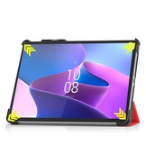 Lenovo Tab P11 Pro Gen 2 (2e generatie) Tri-Fold Bookcase hoes - Rood