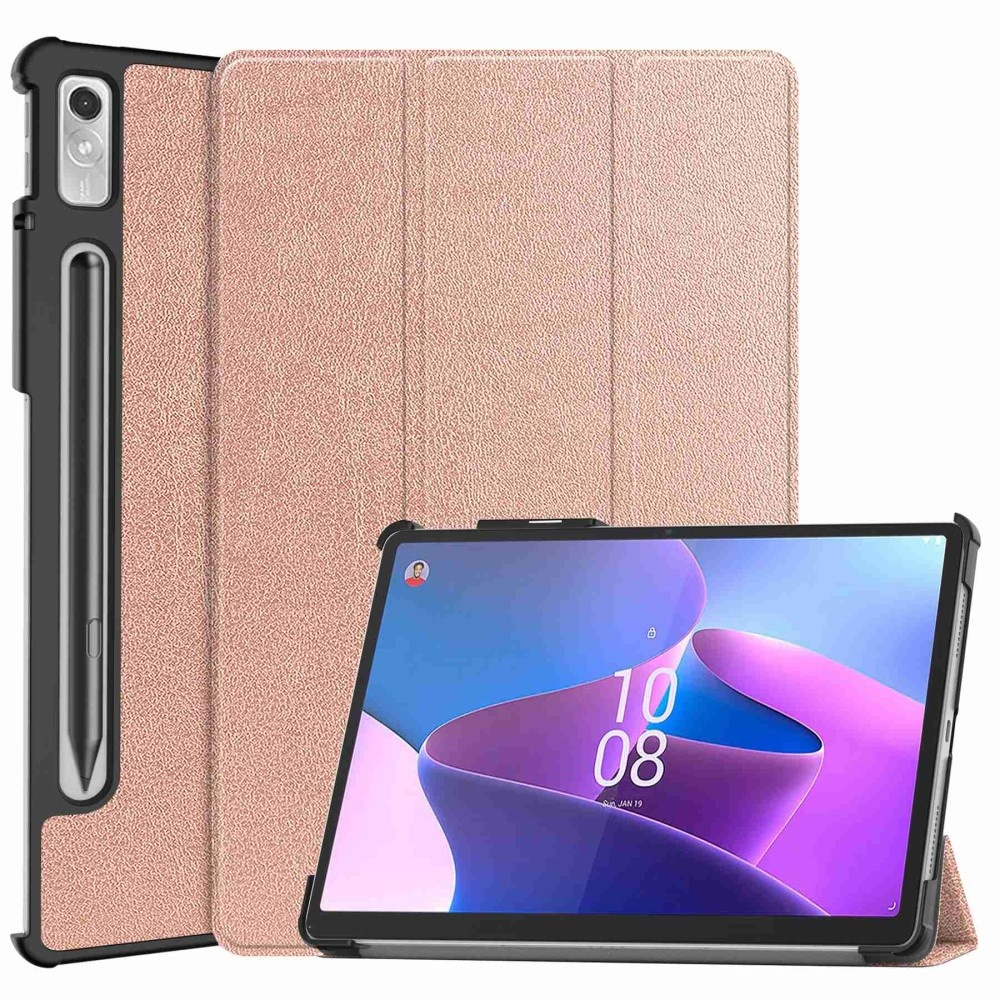 Lenovo Tab P11 Pro Gen 2 (2e generatie) Tri-Fold Bookcase hoes - Rose Goud
