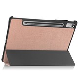 Lenovo Tab P11 Pro Gen 2 (2e generatie) Tri-Fold Bookcase hoes - Rose Goud