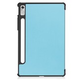 Lenovo Tab P11 Pro Gen 2 (2e generatie) Tri-Fold Bookcase hoes - Lichtblauw