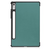 Lenovo Tab P11 Pro Gen 2 (2e generatie) Tri-Fold Bookcase hoes - Groen
