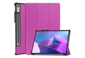 Lunso - Lenovo Tab P11 Pro Gen 2 (2e generatie) - Tri-Fold Bookcase hoes - Paars