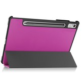 Lenovo Tab P11 Pro Gen 2 (2e generatie) Tri-Fold Bookcase hoes - Paars