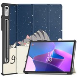 Lenovo Tab P11 Pro Gen 2 (2e generatie) Tri-Fold Bookcase hoes - Lazy Cat