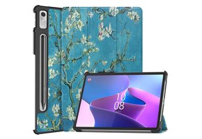 Lunso - Lenovo Tab P11 Pro Gen 2 (2e generatie) - Tri-Fold Bookcase hoes - Van Gogh Amandelbloesem