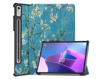 Lunso - Lenovo Tab P11 Pro Gen 2 (2e generatie) - Tri-Fold Bookcase hoes - Van Gogh Amandelbloesem
