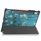 Lenovo Tab P11 Pro Gen 2 (2e generatie) Tri-Fold Bookcase hoes - Van Gogh Amandelbloesem