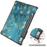 Lenovo Tab P11 Pro Gen 2 (2e generatie) Tri-Fold Bookcase hoes - Van Gogh Amandelbloesem