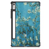 Lenovo Tab P11 Pro Gen 2 (2e generatie) Tri-Fold Bookcase hoes - Van Gogh Amandelbloesem