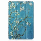 Lenovo Tab P11 Pro Gen 2 (2e generatie) Tri-Fold Bookcase hoes - Van Gogh Amandelbloesem