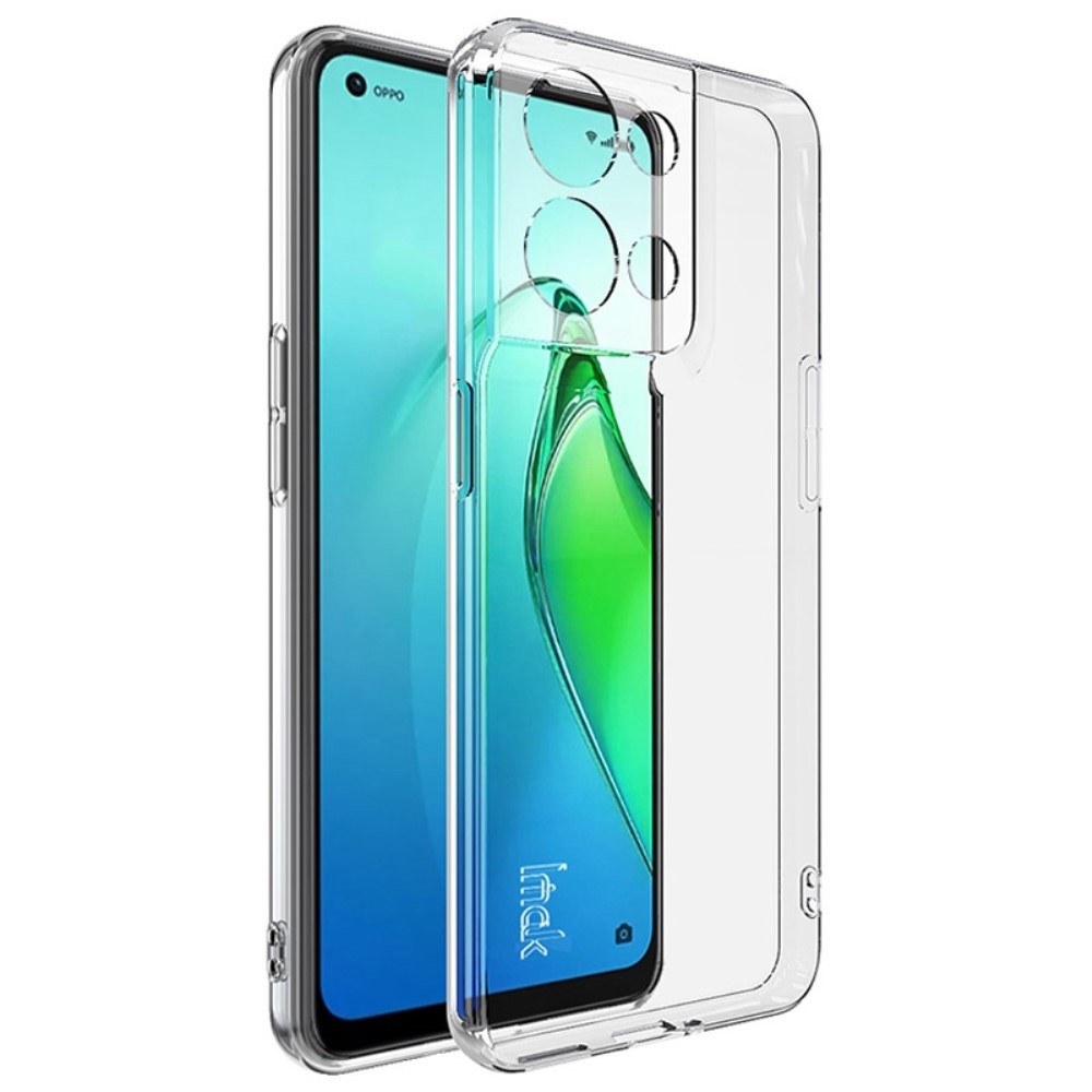 Lunso - Oppo Reno 8 - TPU Backcover hoes - Transparant
