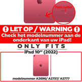 iPad 10 (2022) Stand Flip Bookcase hoes - Groen