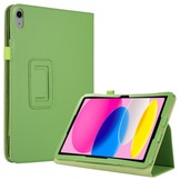 iPad 10 (2022) Stand Flip Bookcase hoes - Groen