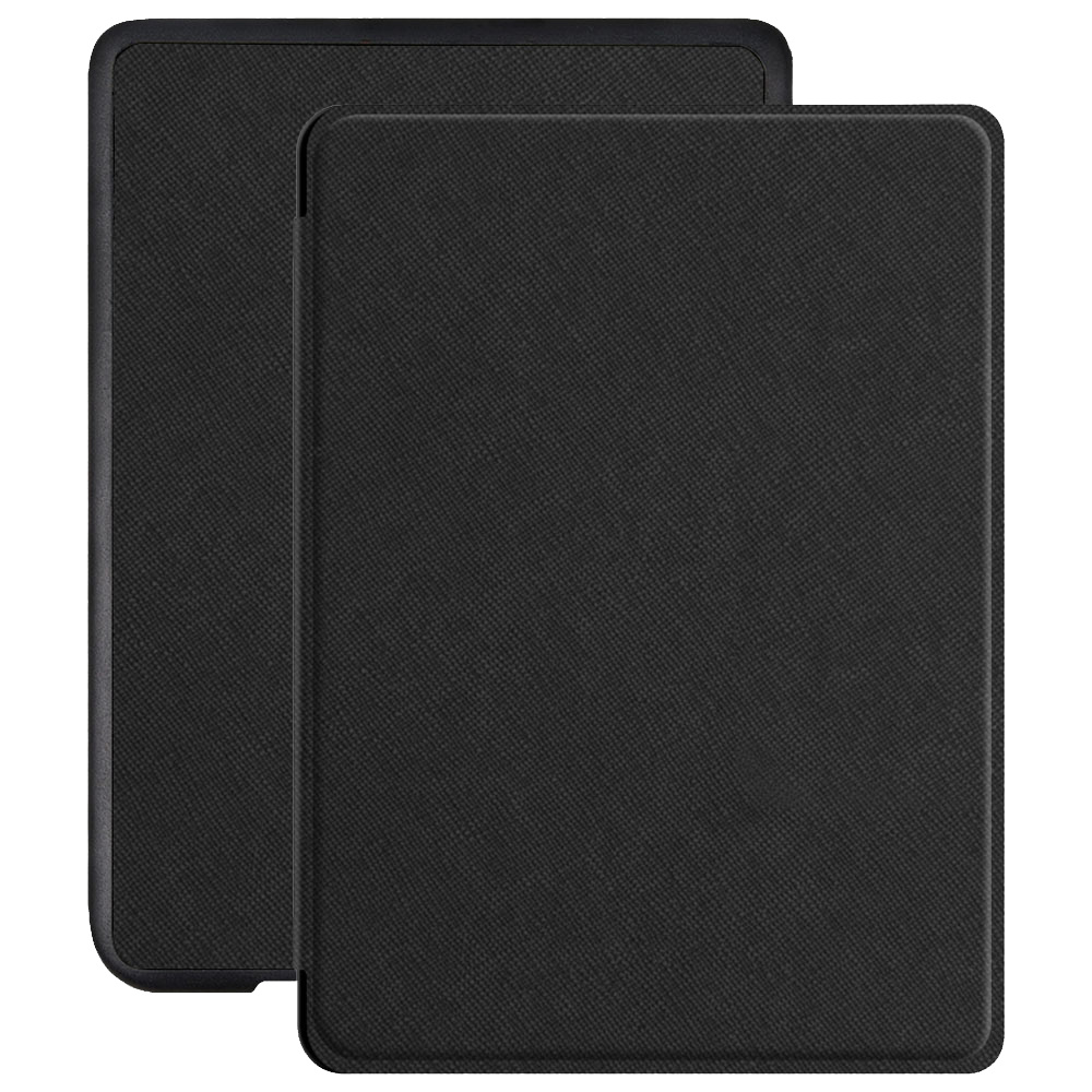 Kobo Clara HD hoes (6 inch) Vegan Saffiano leren sleepcover - Zwart