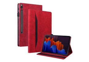 Lunso - Lenovo Tab P12 Pro - Luxe Bookcase hoes - Rood