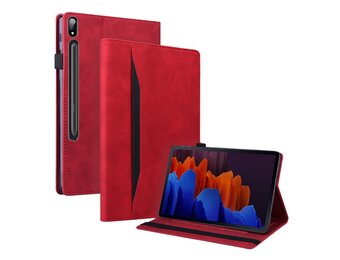 Lunso - Lenovo Tab P12 Pro - Luxe Bookcase hoes - Rood