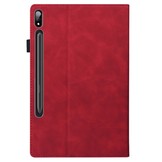 Lenovo Tab P12 Pro Luxe Bookcase hoes - Rood